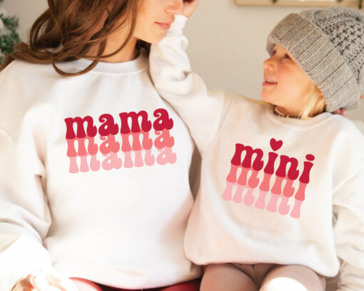 Mama Heart Mini Matching Shirt Mother’s Day Gift for Mom