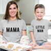 Mama Little Man Shirt Mom Son Mother’s Day Mommy And Me Outfit Gift For Mommy