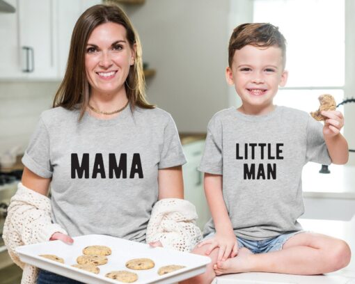 Mama Little Man Shirt Mom Son Mother’s Day Mommy And Me Outfit Gift For Mommy