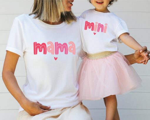 Mama Mini Shirts Matching Mommy Daughter Set Mother’s Day Gift For Mom