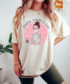 Mama Needs A Nap Leopard Print Skeleton Drinking Coffee Shirt Mother’s Day Gift for Mom Mama Needs A Nap Leopard Print Skeleton Drinking Coffee Shirt Mother’s Day Gift for Mom