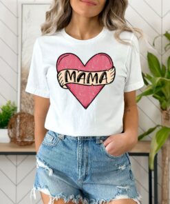 Mama Retro Heart Mother’s Day Gift New Mommy Shirt Mama Retro Heart Mother’s Day Gift New Mommy Shirt