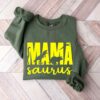 Mama Saurus Dinosaur Sweatshirt Unique Cute Mom Gift