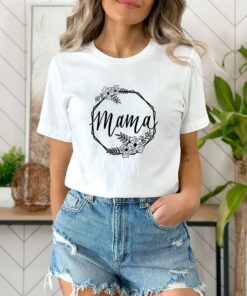 Mama Shirt Mother’s Day Floral New Mom Gift for Wife Mama Shirt Mother’s Day Floral New Mom Gift for Wife