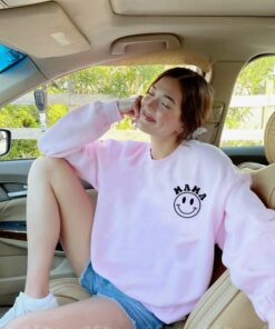 Mama Smiley Face If Your Kid Bullies Mine I Hope You Can Fight Too 2 Sided Sweatshirt Mama Smiley Face If Your Kid Bullies Mine I Hope You Can Fight Too 2 Sided Sweatshirt