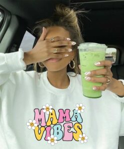 Mama Vibe Groovy Daisy Sweatshirt Mama Vibe Groovy Daisy Sweatshirt