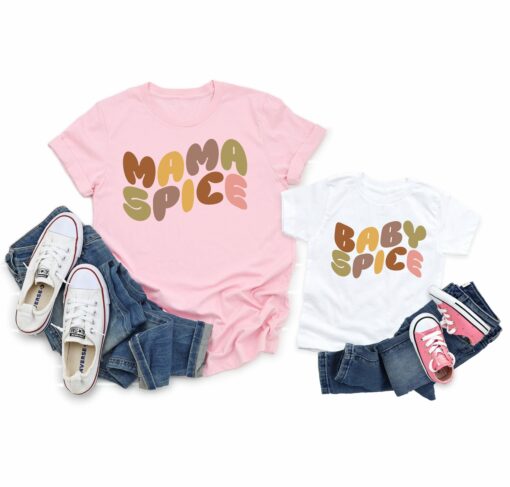 Mama and Baby Spice Shirt Gift For Mother’s Day Mom And Baby Matching Mommy and Me Tee