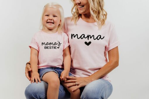 Mama and Mama’s Bestie Shirts, Mom and Daughter Shirts, Mama and Daughter Shirts, Mom and Girl Shirt, Mama and Me Shirts, Mother’s Day Shirt