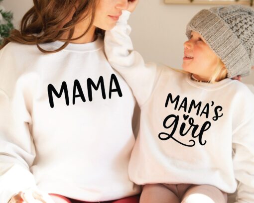 Mama and Mama’s Girl Shirt Mom and Daughter Matching Mother’s Day Gift