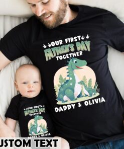 Matching Dad and Baby Shirts Custom Our First Father’s Day Together New Dad Gift Dinosaur Daddy and Baby Tee Matching Dad and Baby Shirts Custom Our First Father’s Day Together New Dad Gift Dinosaur Daddy and Baby Tee