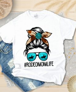 Messy Bun Rodeo Mom Life Shirt Western Mama Country Cowgirl Gift for Mother’s Day Tee Messy Bun Rodeo Mom Life Shirt Western Mama Country Cowgirl Gift for Mother’s Day Tee