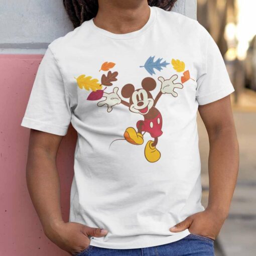 Mickey Mouse Thanksgiving Autumn Fun T-Shirt Disney