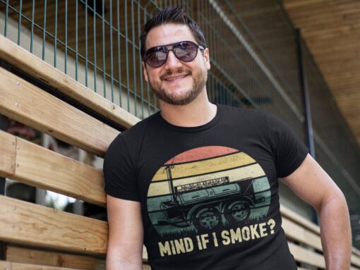 Mind If I Smoke Shirt Smoker Meat Grill Barbeque Father’s Day Gift Grunge Chef Cook For Him Tee