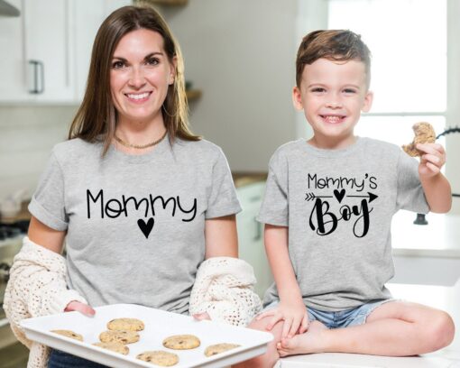 Mommy’s Boy Shirt Mom Son Matching Outfit Mother’s Day Gift For Mama