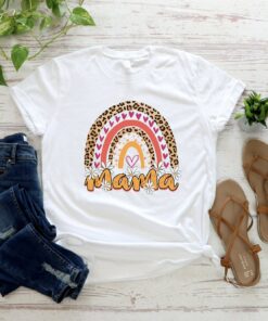 Mother’s Day Shirt Mama Rainbow Gift for Best Mom Life