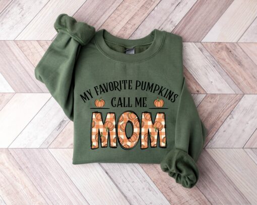 My Favorite Pumpkins Call Me Mom Sweatshirt Unique Cute Mom Gift