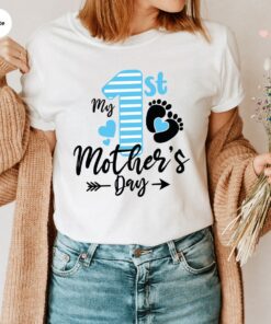 My First Mother’s Day Shirt Gift for New Mom Cute 1st Mama Graphic Tee My First Mother’s Day Shirt Gift for New Mom Cute 1st Mama Graphic Tee