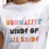 Normalize Mind Of All Kinds Boho Style Unisex Retro Autism Awareness Tee Vintage Mental Health Apparel