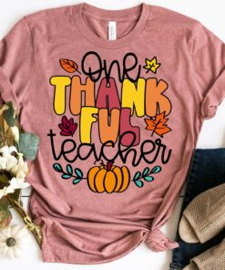 One Thankful Teacher Sweatshirt Unique Thanksgiving Gift For Teacher One Thankful Teacher Sweatshirt Unique Thanksgiving Gift For Teacher