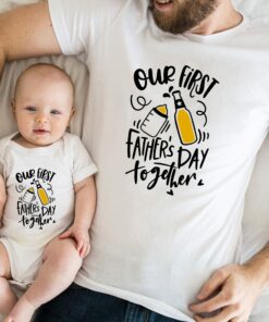 Our First Father’s Day Together Drinking Buddies Daddy and Kid Matching Tee Happy Father’s Day Gift Our First Father’s Day Together Drinking Buddies Daddy and Kid Matching Tee Happy Father’s Day Gift