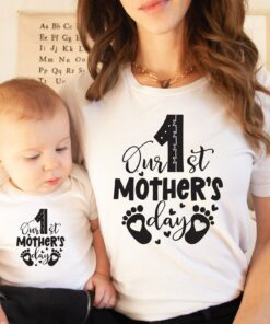 Our First Mother’s Day Matching Set Gift For New Mom To Be Our First Mother’s Day Matching Set Gift For New Mom To Be