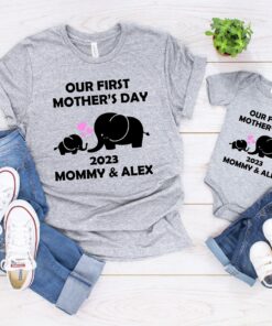 Our First Mother’s Day Shirt Custom Matching Mommy And Me Tee Elephant Mommy And Baby 1st Mother’s Day Gift Our First Mother’s Day Shirt Custom Matching Mommy And Me Tee Elephant Mommy And Baby 1st Mother’s Day Gift