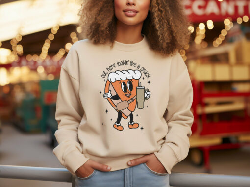 Out Here Lookin Like A Snack Boojee Pumpkin Pie Sweatshirt Unique Thanksgiving Gift