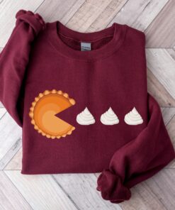 Pac-Man Pumpkin Pie Fall Shirt Funny Trendy Unique Sweatshirt Thanksgiving Gift For Women Pac-Man Pumpkin Pie Fall Shirt Funny Trendy Unique Sweatshirt Thanksgiving Gift For Women