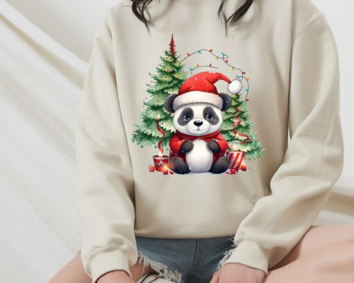 Panda Lover Christmas Sweatshirt Xmas Gifts