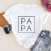 Papa Square Shirt Pregnancy Announcement New Baby Grandpa To Be Father’s Day Gift