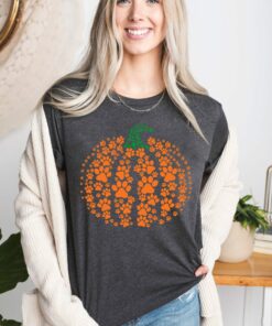 Paw Dog Cute Pumpkin Sweatshirt Unique Thanksgiving Gift Paw Dog Cute Pumpkin Sweatshirt Unique Thanksgiving Gift
