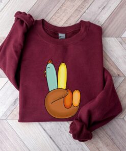 Peaceful Turkey Happy Turkey Day Thanksgiving Funny Fall Season Tee Peaceful Turkey Happy Turkey Day Thanksgiving Funny Fall Season Tee