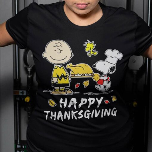 Peanuts Snoopy And Charlie Happy Thanksgiving Thanksgiving Day T-shirt