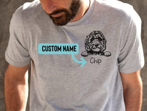 Personalize Dog Shirt for Dad Custom Pet Tee Father’s Day Gifts