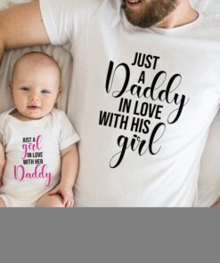 Personalize Just a Daddy in Love with His Girl Shirt Just a Girl in Love with her Daddy Tee Father Daughter Matching Father’s DAy Birthday Gift Personalize Just a Daddy in Love with His Girl Shirt Just a Girl in Love with her Daddy Tee Father Daughter Matching Father’s DAy Birthday Gift