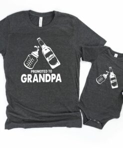 Personalize Promoted to Grandpa Pregnancy Announcement Shirt Father’s Day Tee Gift for New Grandpa Personalize Promoted to Grandpa Pregnancy Announcement Shirt Father’s Day Tee Gift for New Grandpa