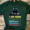 Personalize Star Wars I Am Their Father Darth Vader Lightsaber Father’s Day Shirt with Kids Name Galaxy’s Edge Family Gift