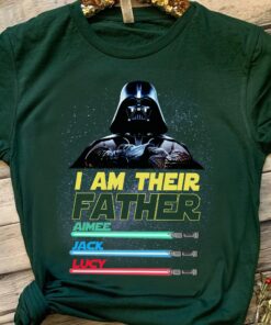 Personalize Star Wars I Am Their Father Darth Vader Lightsaber Father’s Day Shirt with Kids Name Galaxy’s Edge Family Gift Personalize Star Wars I Am Their Father Darth Vader Lightsaber Father’s Day Shirt with Kids Name Galaxy’s Edge Family Gift