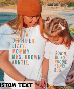 Personalized Custom Name Shirt Mother’s Day Gift Mommy and Baby Outfits Personalized Custom Name Shirt Mother’s Day Gift Mommy and Baby Outfits