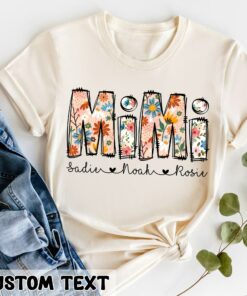 Personalized Floral Mimi with Grandkids Names Shirt Mother’s Day Gift for Grandma Personalized Floral Mimi with Grandkids Names Shirt Mother’s Day Gift for Grandma