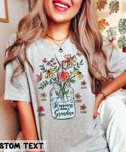 Personalized Happiness is Being a Grandma with Grandkids Names Flower Shirt Mother’s Day Gift for Grandma Personalized Happiness is Being a Grandma with Grandkids Names Flower Shirt Mother’s Day Gift for Grandma