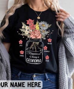 Personalized Happiness is Being a Grandma with Names Kid Shirt Mother’s Day Gift for Grandma Personalized Happiness is Being a Grandma with Names Kid Shirt Mother’s Day Gift for Grandma