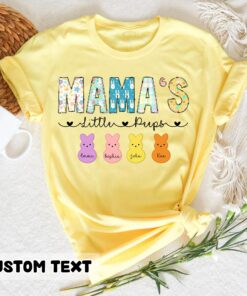 Personalized Mama’s Little Peeps With Kids Names Easter Gift For Mom Mother’s Day Bunny Shirt Personalized Mama’s Little Peeps With Kids Names Easter Gift For Mom Mother’s Day Bunny Shirt