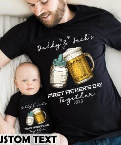 Personalized Our First Father’s Day Together Shirt Daddy And Son Matching Outfits Personalized Our First Father’s Day Together Shirt Daddy And Son Matching Outfits