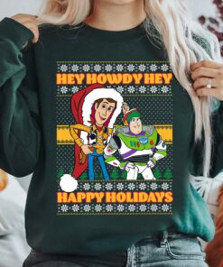 Pixar Toy Story Christmas Hey Howdy Ugly Sweater Sweatshirt Disney Christmas Gifts Pixar Toy Story Christmas Hey Howdy Ugly Sweater Sweatshirt Disney Christmas Gifts
