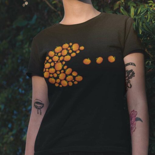 Pumpkin Cake Pacman Thanksgiving Day Shirt