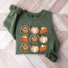 Pumpkin Pie & Turkey Fall Sweatshirt Trendy Unique Thanksgiving Gift For Women