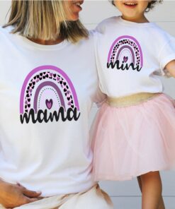Purple Rainbow Mama Mini Shirt Mommy And Daughter Matching Mother’s Day Gift