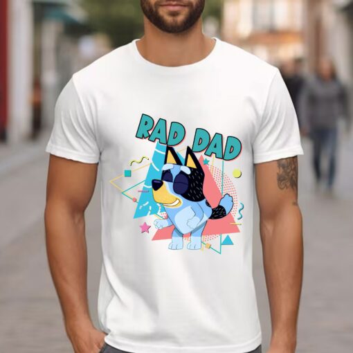 Rad Dad Blue Dog Moive Character Dancing Alone The Moon T-Shirt Lovely Unique Gift