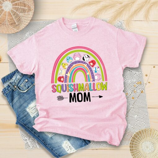 Rainbow Squishmallow Mom Shirt Cute Squish Lover Party Tee Mother’s Day Gift For Mommy